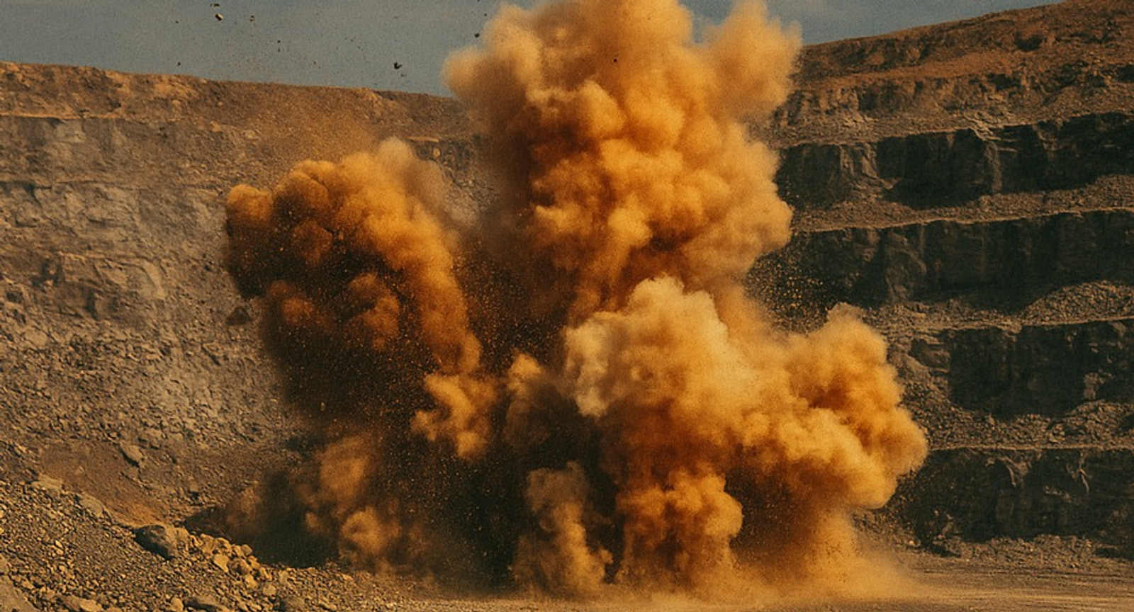 Controlled mining blast — Meliman explosives